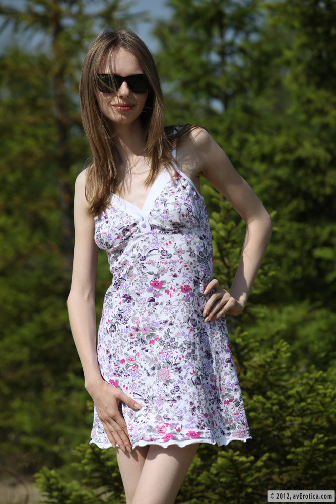 Kylie in Flower dress photo 2 of 19